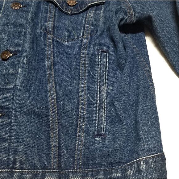 VINTAGE Levi's 506 Mid Wash Denim Trucker Jacket L - Picture 9 of 15